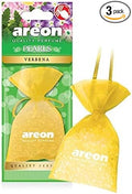 AREON Pearls I Car & Home Hanging Air Freshener I Quality Perfume I Verbena (Pack of 3)