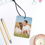 Personalized Air Freshener for Car - Double Sided Photo Custom Car Scents Air Freshener, Gift for Valentine’s Day Birthday Ideal for Car Wardrobe Bathroom Hanging Ornaments (Rectangle 3pcs)