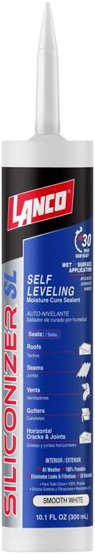 Siliconizer SL 10.1 oz. Self-Leveling White Roof and Lap Sealant