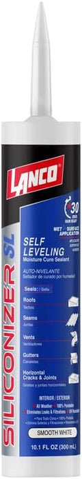 Siliconizer SL 10.1 oz. Self-Leveling White Roof and Lap Sealant