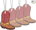 Fresh Fresheners Outdoor Adventure Car Air Freshener 4 Pack Scented With Premium Oils (Cowboy Boot)