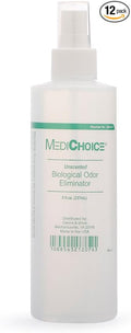 MediChoice Biological Odor Eliminator, Unscented, Pump Spray, 8 Oz, 1314OE8121 (Case of 12)