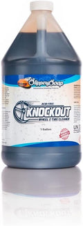 Knockout Acid-Free Wheel and Tire Cleaner, Fast Cleaning, Safely Removes Brake Dust & Dirt, 1 Gallon