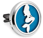 Jumbo Size 1-1/2 in dia. (JUMBO Mermaid) Stainless Steel, 1 Essential Oil and 7 Pads.