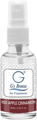 G's Breeze Red Apple Cinnamon Air Freshener – Blend of Ripe Apples & Spicy Cinnamon Scent – Cozy and Inviting Fragrance for Home, Car, or Office – Long-Lasting Freshness for Every Season