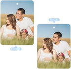 Personalized Air Freshener for Car - Double Sided Photo Custom Car Scents Air Freshener, Gift for Valentine’s Day Birthday Ideal for Car Wardrobe Bathroom Hanging Ornaments (Rectangle 5pcs)