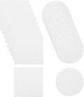 40 Pcs Felt Car Air Freshener Blanks Sublimation Air Freshener Blank Sheets Car Air Freshener Scent Pads Sublimation Blank Pendants Hanging Ornament Blanks Square and Round