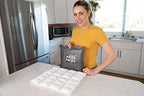 Nice Packs Reusable Dry Ice Packs for Coolers, Lunch Boxes, Frozen Food Shipping - Flexible and Long Lasting (10 Large Sheets)