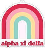 Alpha Xi Delta - Rainbow Air Freshener - 2/Pack - Flowers & Sunshine Scent