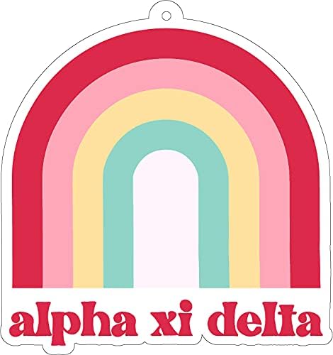 Alpha Xi Delta - Rainbow Air Freshener - 2/Pack - Flowers & Sunshine Scent