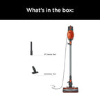 Shark HV302 Rocket Pet Corded Stick Vacuum, Lightweight with Swivel Steering for Carpets & Hard Floors, Converts to Hand Vacuum, Includes Crevice Tool, Pet Multi-Tool & Precision Duster, Orange