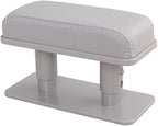 JEYODA Car Armrest Pad, Left Elbow Support, General Leather Booster Pad, Central Armrest Box, Adjustable Armrest (Grey)