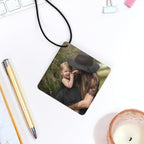 Personalized Air Freshener for Car - Double Sided Photo Custom Car Scents Air Freshener, Gift for Valentine’s Day Birthday Ideal for Car Wardrobe Bathroom Hanging Ornaments (Rhombus 3pcs)