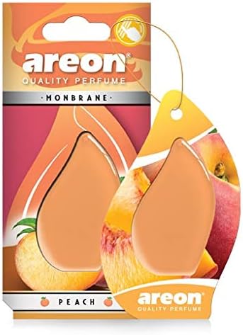 AREON Monbrane AMB03 Car Hanging Air freshener Gel, Peach(Pack of 3)