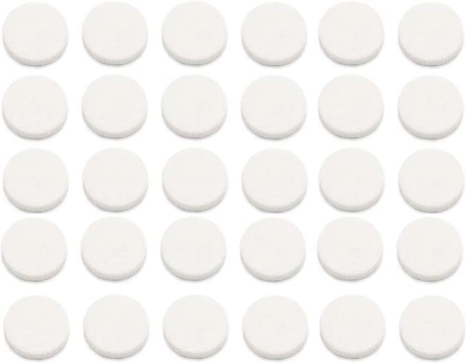 Car Air Vent Clip Replacement Pads, Car Diffuser Vent Clips Diffuser Bracelet Necklace Pendant Locket, Unscented Refill Tablets for Car Air Freshener Clips (50Pcs White)