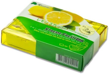 Auto Dynasty TreeFrog Xtreme Fresh Mini Japanese Under-The-Car Natural Air Freshener, (Lemon Squash Scented)