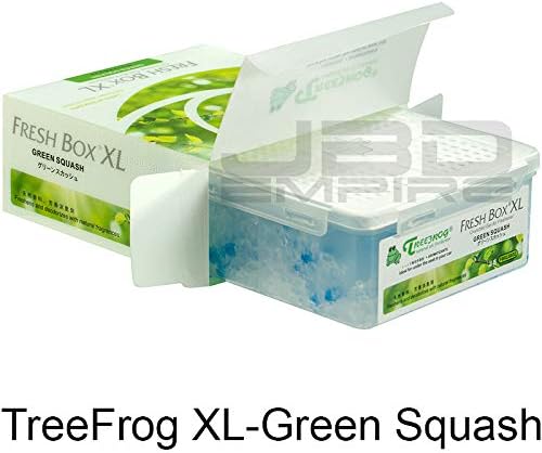 Treefrog Xtreme Fresh Box XL Air Freshener Scent Extra Large 400g - Black Squash/Blue Squash/Green Squash/White Peach/New Car (Green Squash)