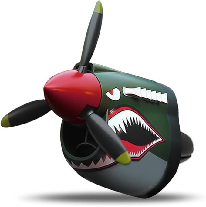 2026 New P-40 Warhawk Car Air Freshener,P-40 Fighter Car Vent Clips with Spinning Propeller for Reducing Odors,Universal Air Vent Decorations for Cars as Gift for Men & Pilots (P-40 Fighter Plane)
