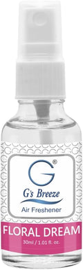 G's Breeze Floral Dream Air Freshener – Luxurious Rose, Lily & Jasmine Blend for Long Lasting Floral Freshness – Ideal Scent for Home, Car & Office – Create a Serene, Elegant and Uplifting Atmosphere