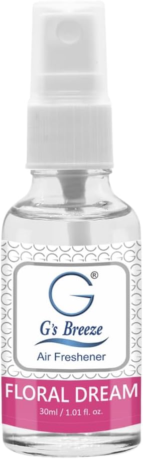 G's Breeze Floral Dream Air Freshener – Luxurious Rose, Lily & Jasmine Blend for Long Lasting Floral Freshness – Ideal Scent for Home, Car & Office – Create a Serene, Elegant and Uplifting Atmosphere