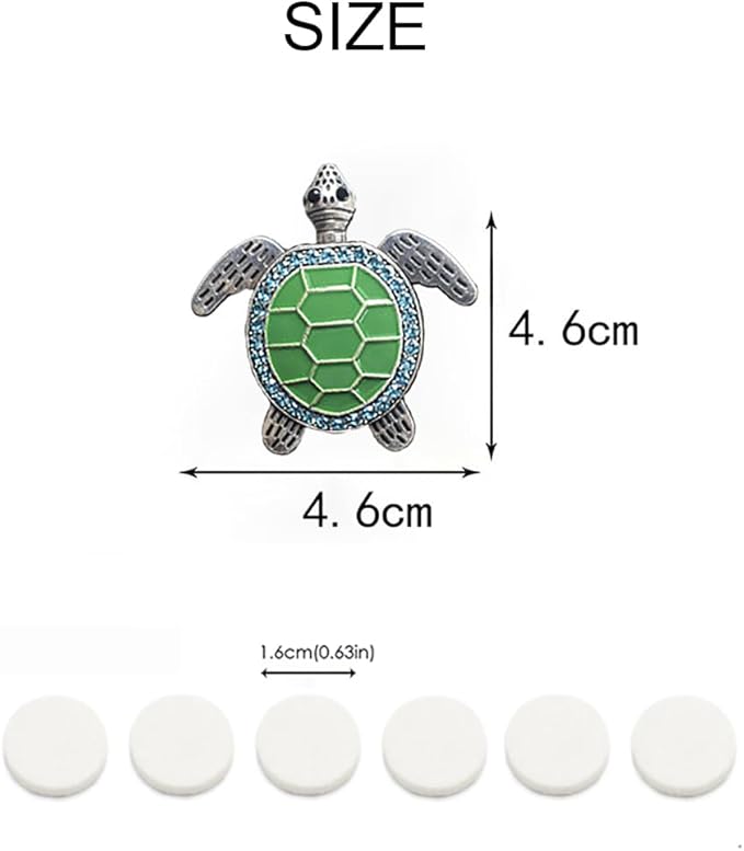 2 PCS Turtle Car Air Vent Clips, Lovely Tortoise Car Interior Decor Car Aroma Diffuser Vent Clip Car Air Freshener Vent Clips Car Accessories Decoration for Girls（Green）