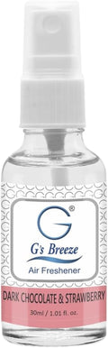 G's Breeze Dark Chocolate & Strawberry Air Freshener - Gentle Fragrance & Soothing Aroma of Velvety Dark Chocolate with Juicy Strawberry - Long-Lasting Fruity Scent - Ideal for Home, Car or Office