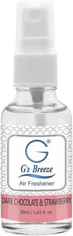 G's Breeze Dark Chocolate & Strawberry Air Freshener - Gentle Fragrance & Soothing Aroma of Velvety Dark Chocolate with Juicy Strawberry - Long-Lasting Fruity Scent - Ideal for Home, Car or Office