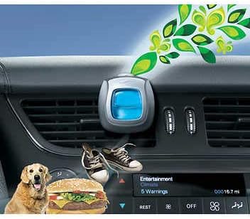 Febreze Car Air Freshener 5 Count Platinum, Linen & Sky, Gain Original Vent Clips