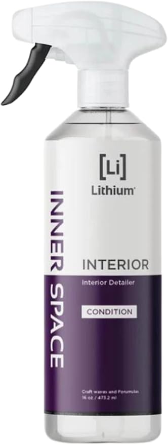 Lithium Inner Space - Interior Detailer, Conditioner, And Protectant. Revives Interiors and Keeps Them Looking New - Natural Appearance, UV Inhibitors, Low Sheen Formula