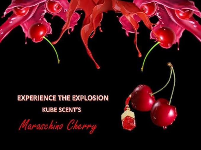 Cherry Hanging Car Air Freshener, Long-Lasting Sweet and Fruity Fragrance, Premium Car Diffuser for Men, Women, Odor Eliminator, Maraschino Cherry Car Air Freshener by KubeScent Air Freshener
