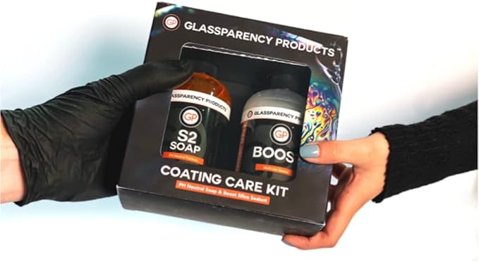 GlassParency Ceramic Coating Maintenance Kit | Safely Wash, Maintain, & Renew Ceramic Coatings | pH Neutral | Hydrophobic Shine