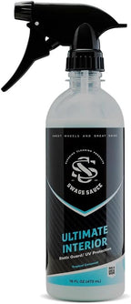 Ultimate Interior | Tropical Coconut Scent | Static Guard & UV Protection 16oz bottle by Swags Sauce - UV protection coating for plastic, vinyl, rubber, and carbon fiber surfaces.
