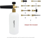 Amazon Basics Foam Cannon with 1/4-Inch Quick Connector for Pressure Washer, Snow Foam Lance for Car Washing, Adjustable Nozzle, 33-Ounce (1 Liter)