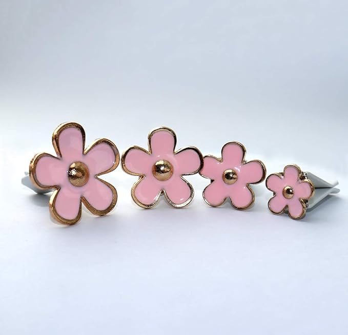 INEBIZ Cute Daisy Flowers Air Vent Decorations Clips Car Air Freshener Girly Charm Automotive Interior Aesthetic Decor Accessories for Women (Pink)