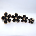 INEBIZ Cute Daisy Flowers Air Vent Decorations Clips Car Air Freshener Girly Charm Automotive Interior Aesthetic Decor Accessories for Women (Black)