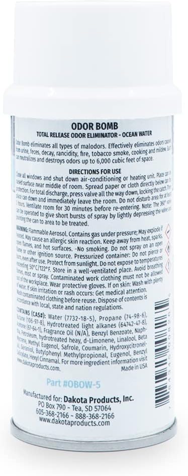Dakota Odor Bomb Car Odor Eliminator - Ocean Water