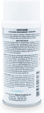 Dakota Odor Bomb Car Odor Eliminator - Ocean Water - 3 Pack