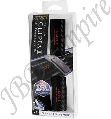 Carbon Fiber Air Spencer Giga CLIPIA II / 2 Car Air Freshener - Made in Japan (Blue Musk (V73))