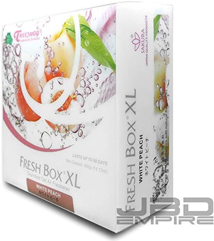 Treefrog Xtreme Fresh Box XL Air Freshener Scent Extra Large 400g - Black Squash/Blue Squash/Green Squash/White Peach/New Car (White Peach)