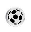 Regular Size (Soccer Ball) 30mm Car Aromatherapy Essential Oil Diffuser Stainless Steel Locket Air Freshener with Vent Clip 7 Pads 1 Oil Included
