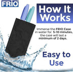 FRIO Cooling Wallet - Insulin Cooler for 45+ Hours of Stress Free On The Go - Black - Individual