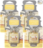 Yankee Candle Car Jar Ultimate, Vanilla Cupcake, 0.96 OZ (Pack of 6)