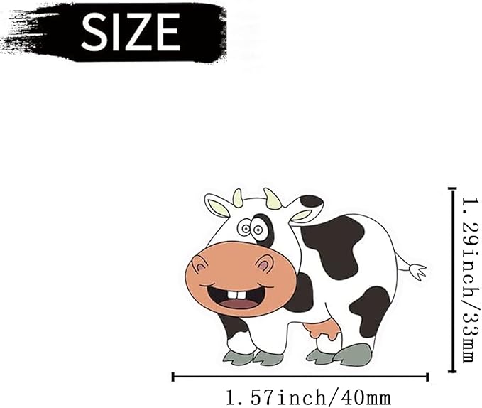 6 Pcs Cow Print Air Vent Clips, Cute Cow Car Air Fresheners Vent Clips Funny Car Decoration Cars Interior Decor Cars Accessories for Women Men
