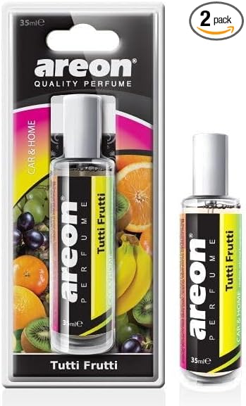 Areon CAR Perfume 35 ml I Car & Home Air Freshener Spray I Tutti Frutti Scent I (Pack of 2)