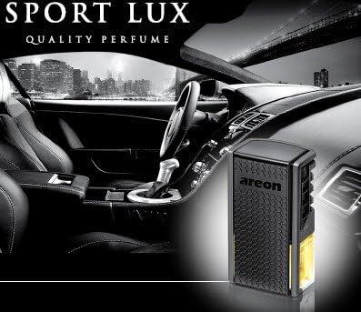 AREON ACL02 Car Perfume Luxury and Elegant 0.27 oz Vent Clip Car Air Freshener, Long Lasting Air Freshener, Car Refresher Odor Eliminator - Silver Scent
