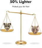 Bling Rhinestone Leopard Head Car Air Freshener Vent Clip, Sparkly Cheetah Print Auto Decoration, Refillable Essential Oil Diffuser, Cute Car Accessories for Women