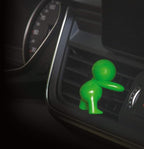 Gigi Car Air Freshener Citrus Fragrance Green Long Lasting 45 Days Air Vent Clip Uses Alcohol-Free Fragrance Oil Non-Toxic EVA Material