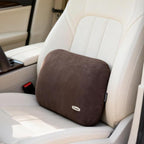 Lumbar Pillow for Chair Pad Latex Soft Lower Back Pain Relief Support for Car Seat Travel Rest Home Office Accessories Thin Brown