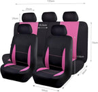 Flying Banner Car Seat Covers Front Seats Rear Bench Polyester car seat Protectors Easy installations Rear Bench Split Classic Man Lady Truck