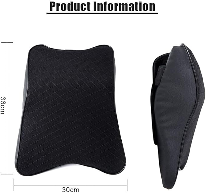 SEAHOME Car Seat Headrest Neck Rest Cushion - Ergonomic Car Neck Pillow Durable 100% Pure Memory Foam Carseat Neck Support - Comfty Car Seat Back Pillows for Neck/Back Pain Relief (Black 2pcs)